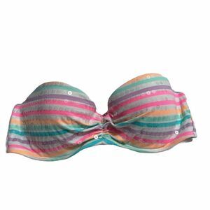 Victoria’s Secret 34B Sequin Strapless Bikini Top